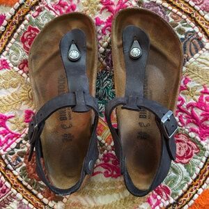 Birkenstock Kairo Oiled Leather - Black EU 36, US 5-5.5